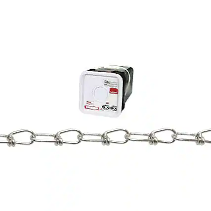 Front. Campbell Chain & Fittings - Campbell Chain & Fittings Steel Zinc Plated Inco Double Loop Chain Square Pail - Silver.