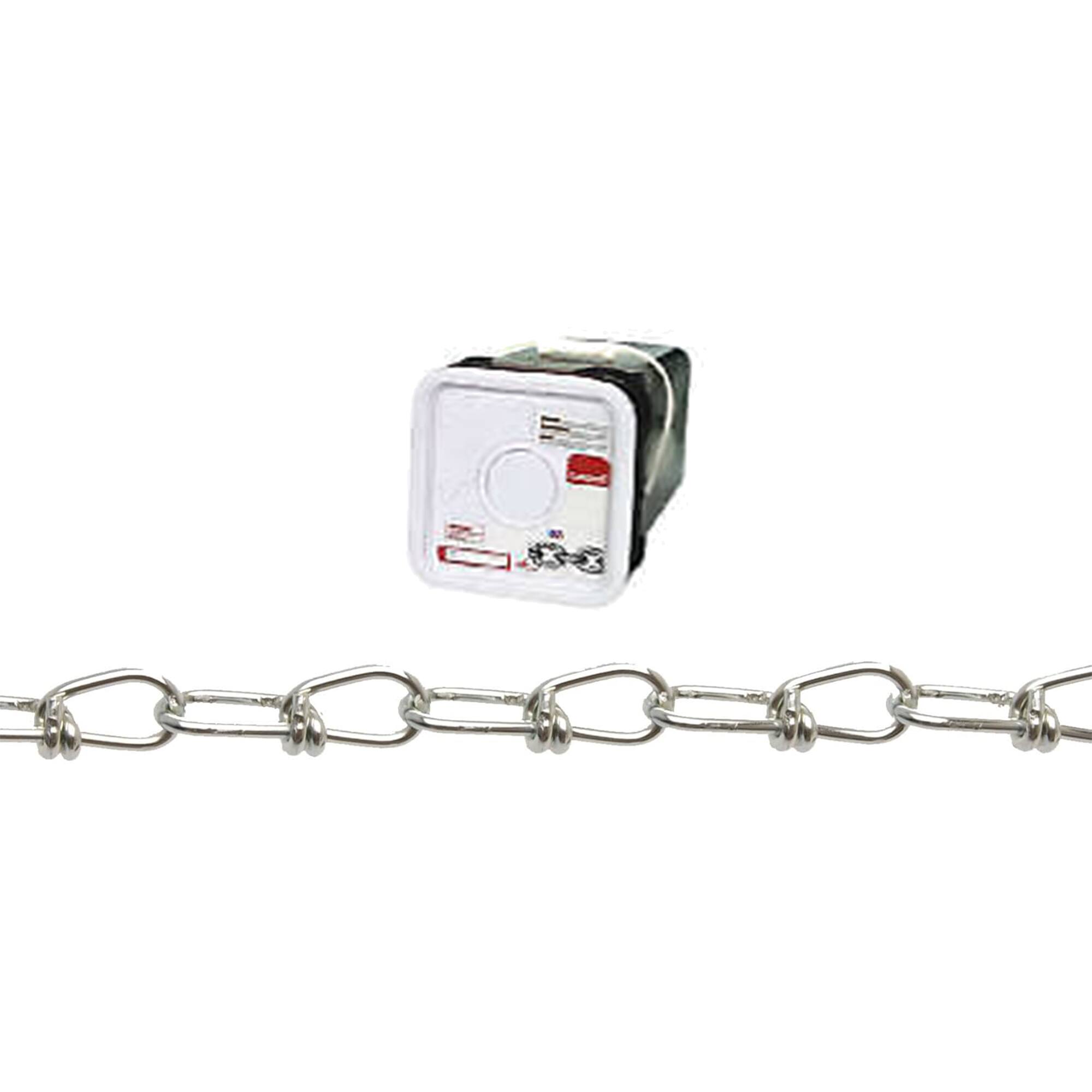 Front. Campbell Chain & Fittings - Campbell Chain & Fittings Steel Zinc Plated Inco Double Loop Chain Square Pail - Silver.