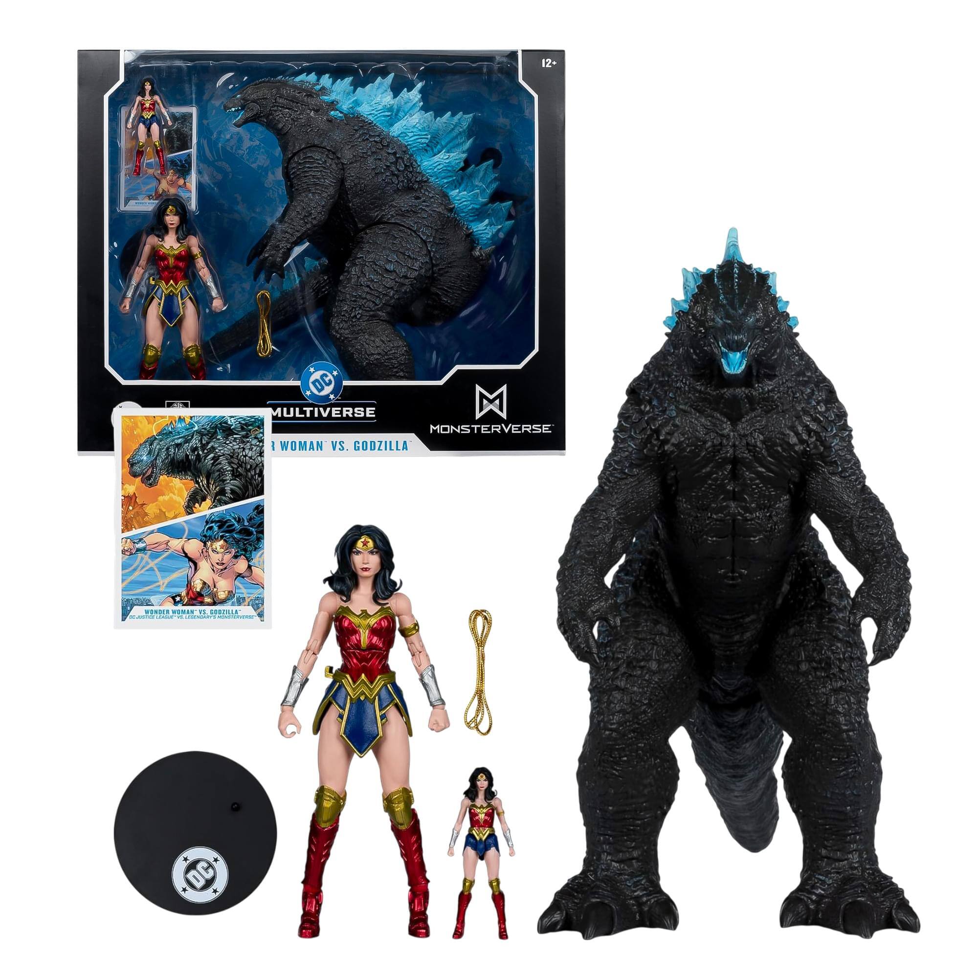 2+ DC MULTIVERSE MONSTERVERSE WONDER WOMAN vs. GODZILLA