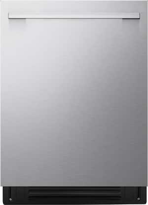 LG - FlushFit 24" Top Control Smart Built-In Tub Dishwasher with 3rd Rack, 1 Hour Wash & Dry Cycle and 46dBA - Stainless Steel