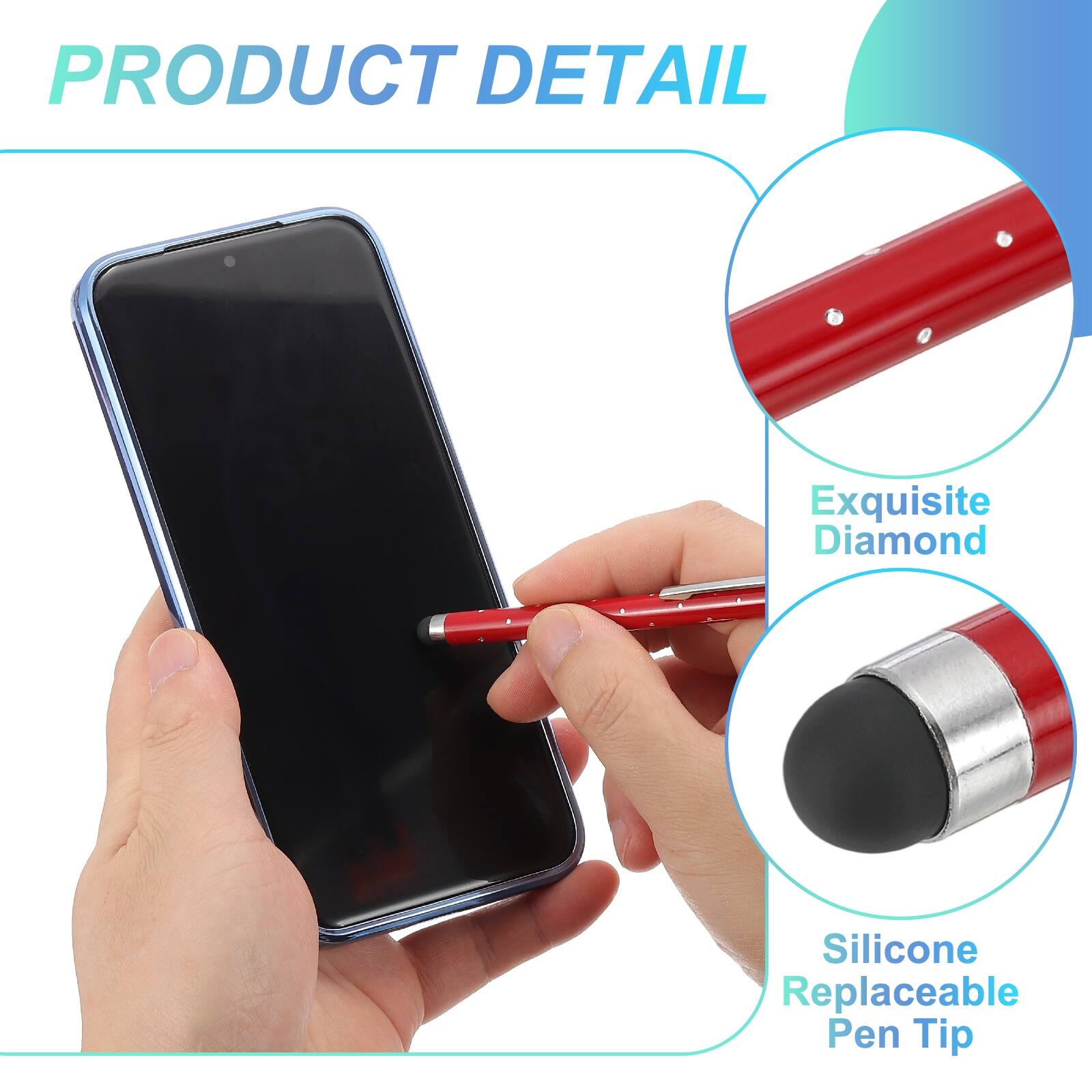 PRODUCT DETAIL

Exquisite Diamond Silicone Replaceable Pen Tip