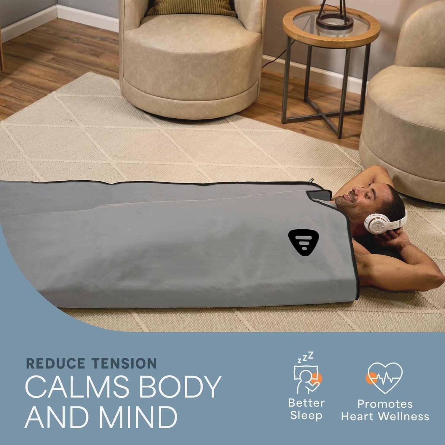 REDUCE TENSION  
CALMS BODY AND MIND  

Better Sleep  
Promotes Heart Wellness