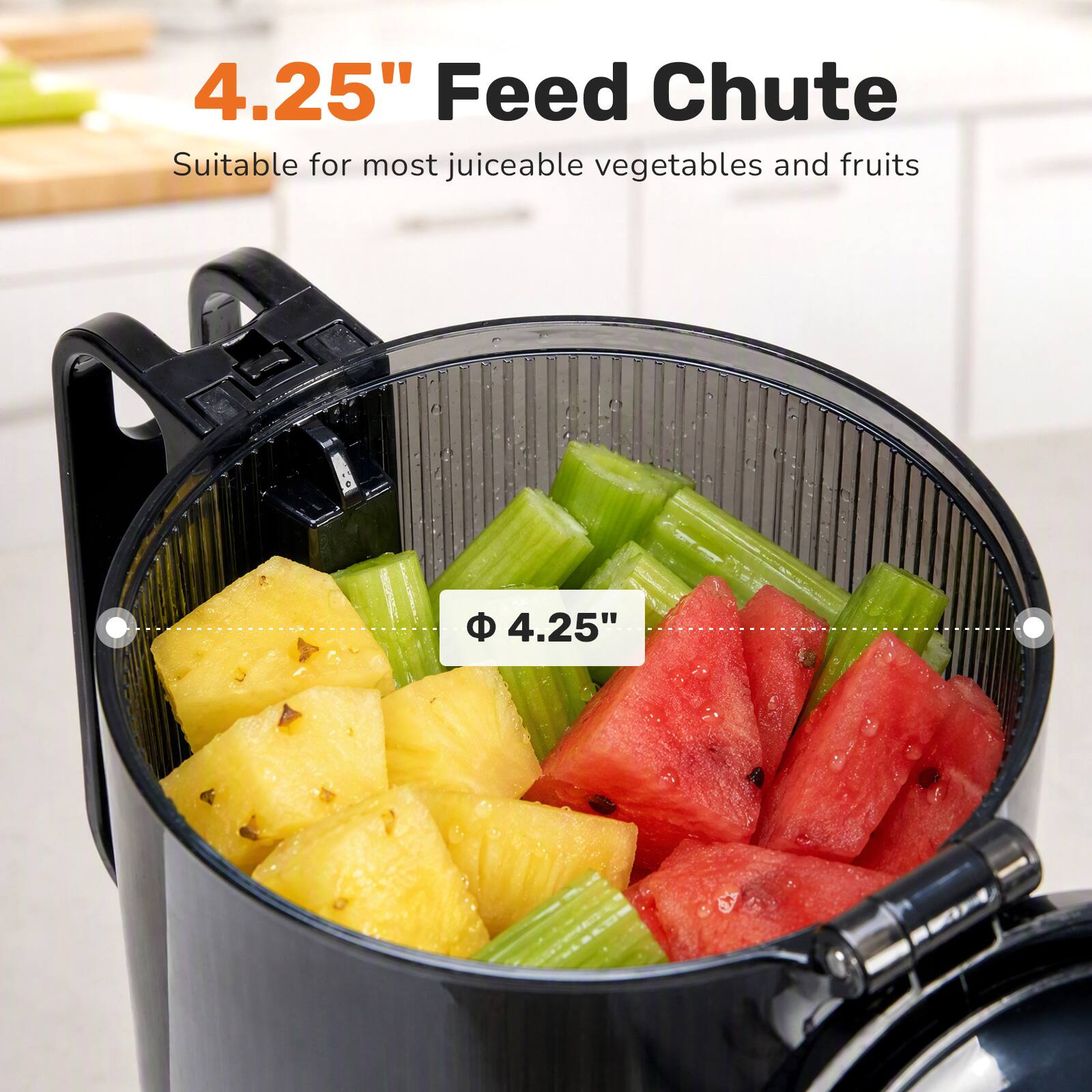 Sweetcrispy Slow Masticating Juicer, Cold Press Juicer Machine with ...