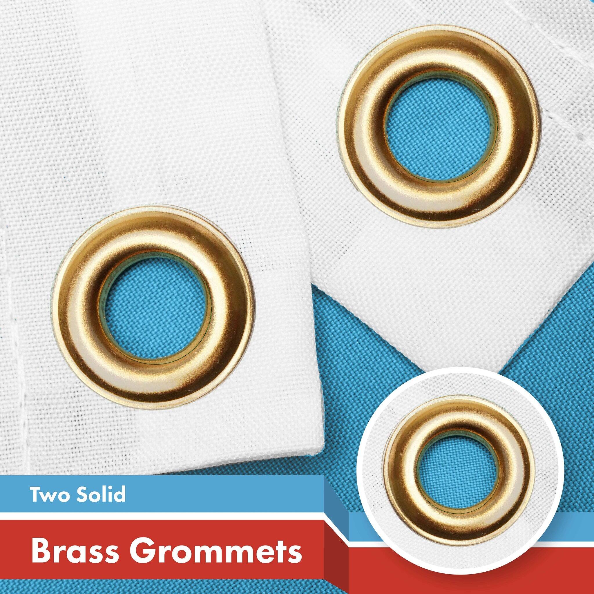 Two Solid Brass Grommets