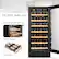 Alt View Zoom 19. Lanbo - 15 Inch 31 Bottle Built-in or Freestanding Wine Cooler with Digital Temperature Control and Removable Shelves - Black.