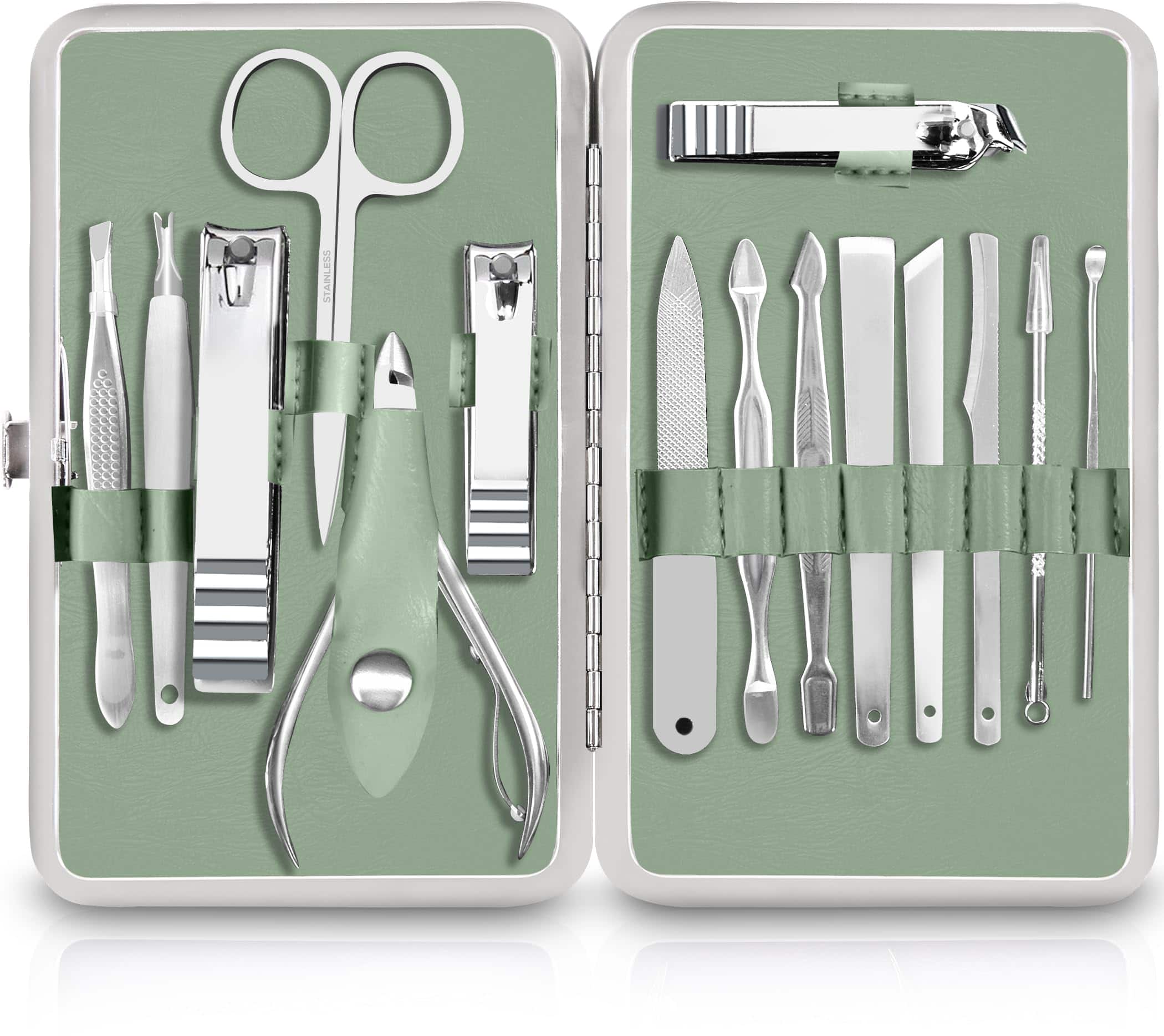 PARKER SLATER - Nail Set Professional Drill UV Light Portable Clippers Ideal Gift look kempt every time, valuable addition your