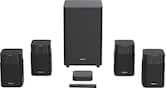 Hisense - 4.1.2 Channel DOLBY ATMOS Home Theater Soundbar tuned by DEVIALET with Wireless subwoofer & 4 Satellite Speakers - Black