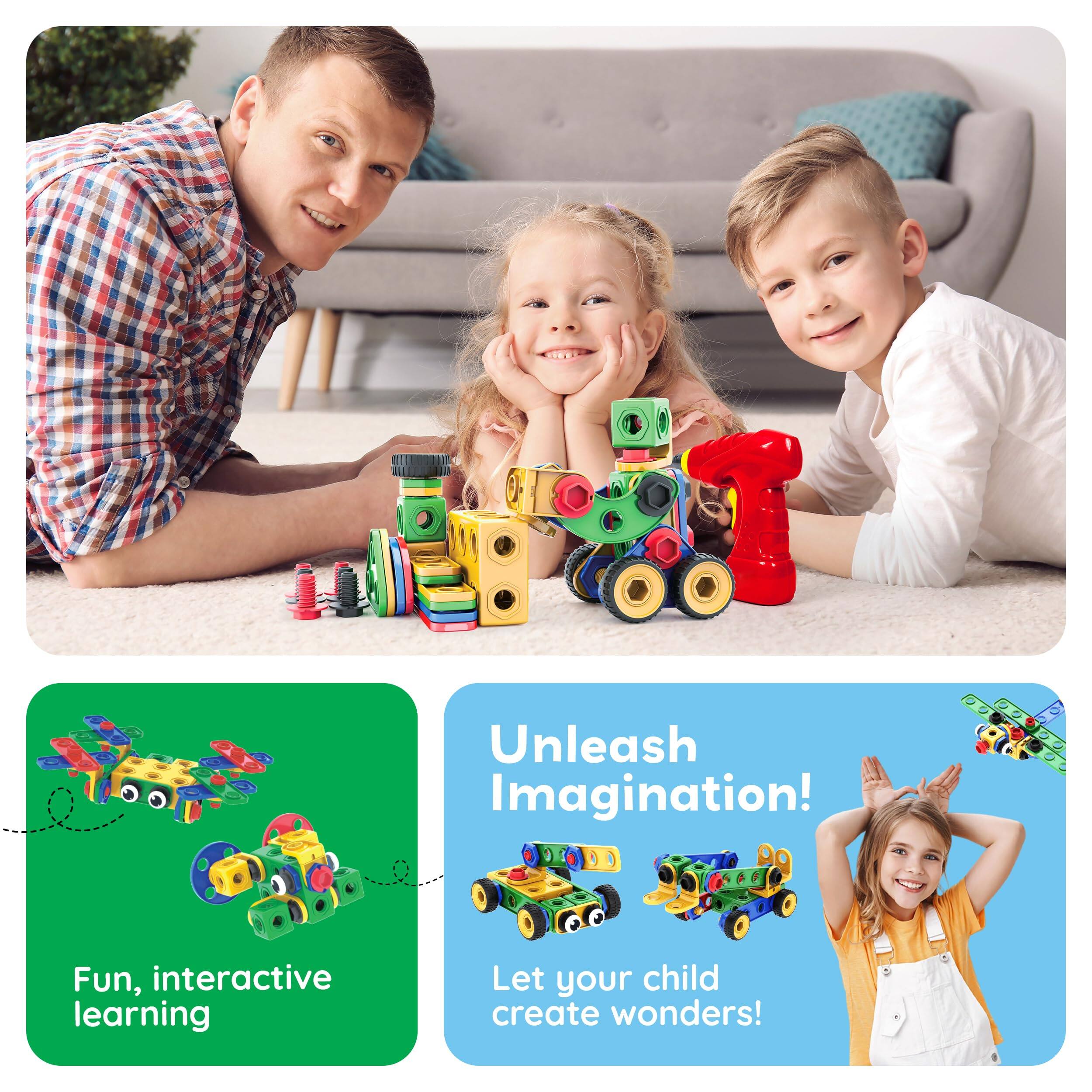 Unleash Imagination!  
Fun, interactive learning  
Let your child create wonders!