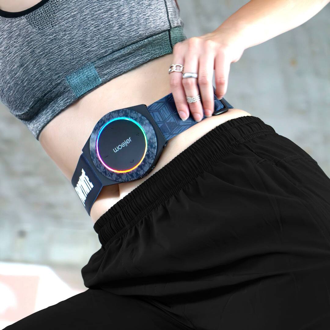 Alt View 14. Woojer - Fortnite High-Fidelity Haptic Body Strap 3  - Throwback Edition - for Games, Music, Movies, VR, and Wellness. - Purple.
