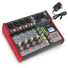PYLEPRO PMXU68BT
6-CH. WIRELESS STUDIO MIXER
MIC/NST 1
MIC/NST 2
MIC/NST 3
MIC/NST 4
PHONES OUT
MAIN OUT L
MAIN OUT R
IMPED ViA-
IMPED ViL
CH1
CH2
CH3
CH4
EFFECT
BT PLAYER/RECORDER
MP3/WMA/APE/FLAC
USB CONNECT
TO FLAT
MENU
ENTER
PLAY
RECORDER
CH2
CH3
EFFECT
CH4
CH1