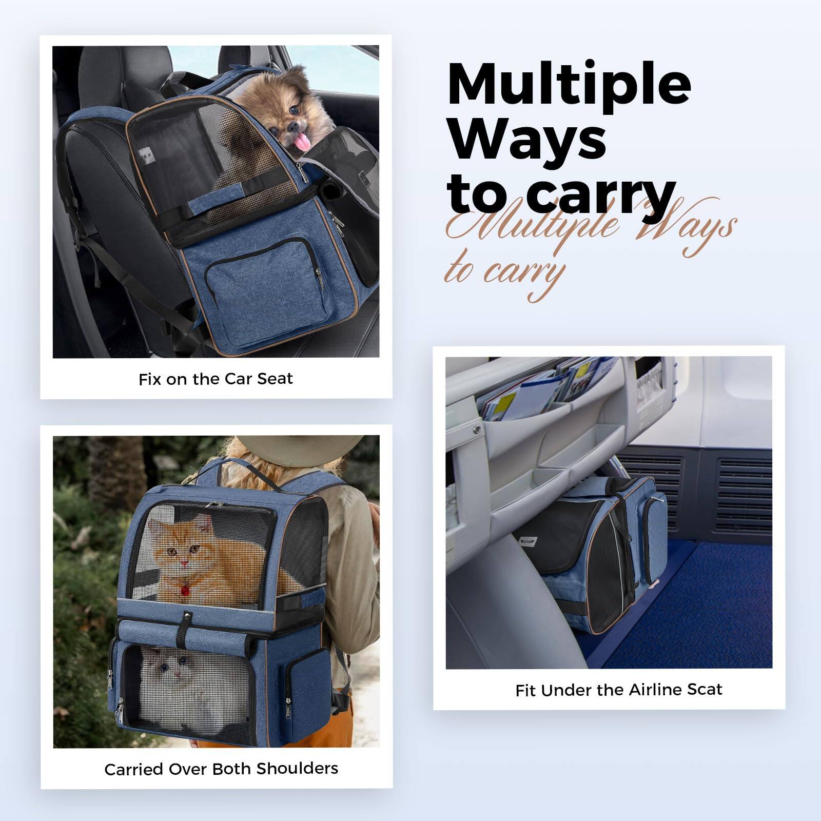 Multiple Ways to Carry

- Fix on the Car Seat
- Carried Over Both Shoulders
- Fit Under the Airline Seat