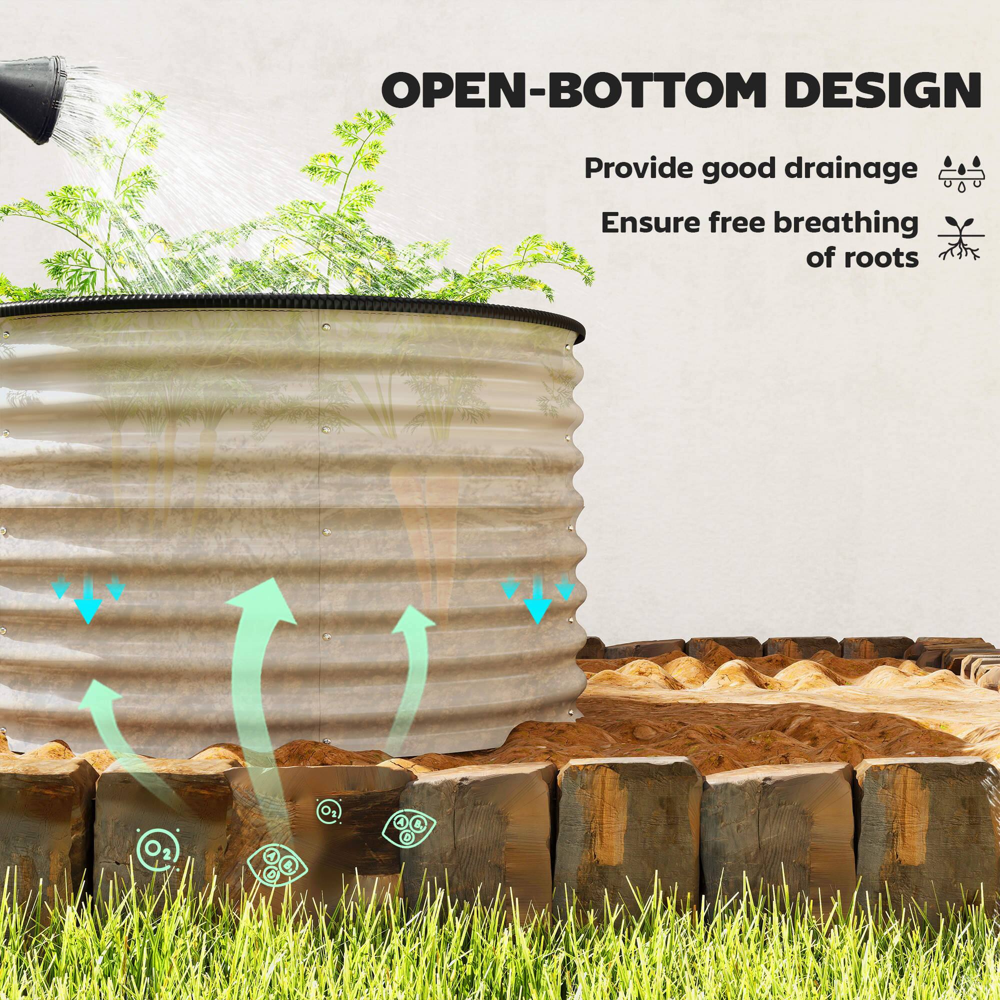 OPEN-BOTTOM DESIGN

Provide good drainage  
Ensure free breathing of roots