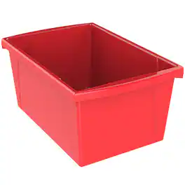 Storex - Medium Classroom Storage Bin, Red