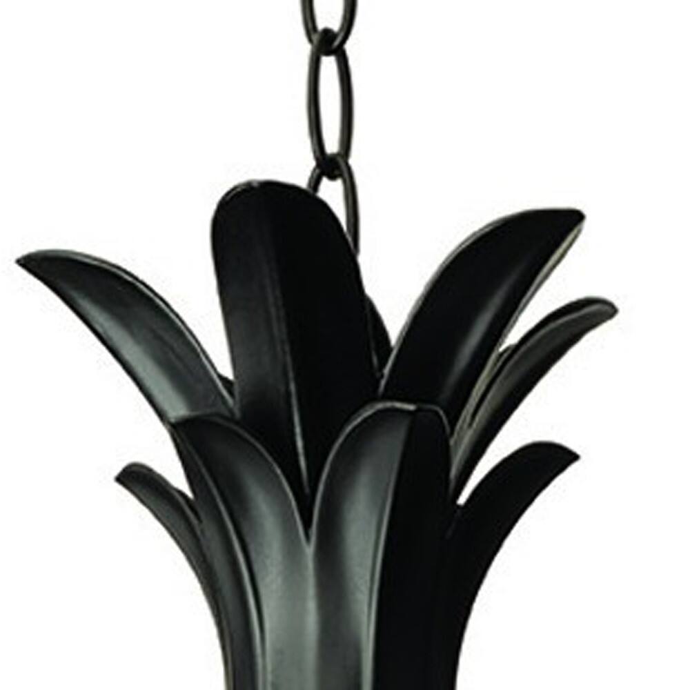 Back. Hivvago - Hivvago Lanai 3-Light Black Coral Hanging Light - Black.