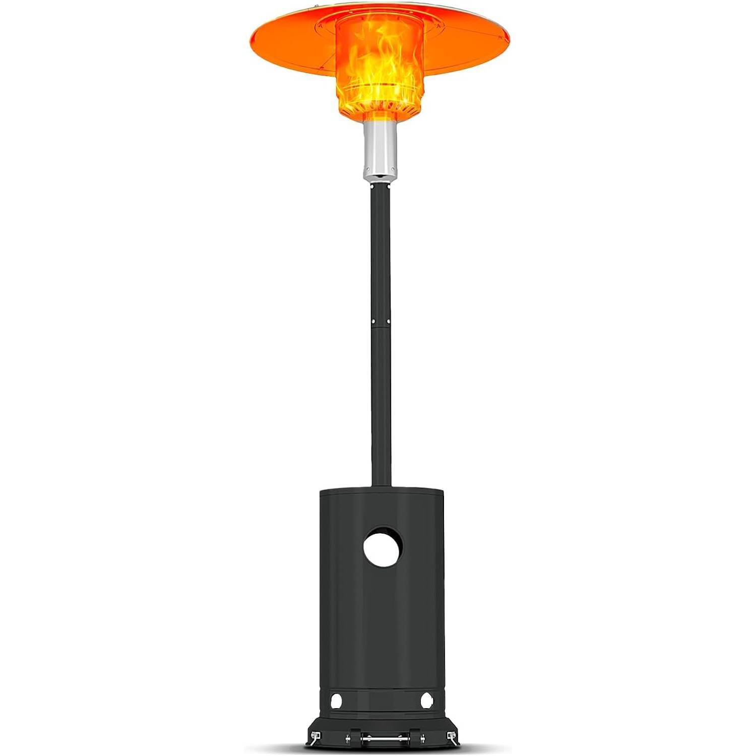 Front. Acekool - 48,000 BTU Stainless Steel Propane Outdoor Patio Heater for Garden, Deck, Bronze.