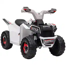 Aosom - Kids ATV Quad Car, 6V Four-Wheeler Ride on Toy with F/B Function, Wear-Resistant Wheels for Toddlers 18-36 Months