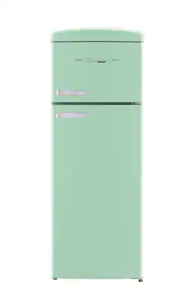 Front. Unique Appliances - 21 in. Wide Classic Retro 7.5cu.ft Compact Top Freezer Refrigerator - Summer Mint Green.
