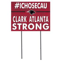 Jardine - Clark Atlanta University Panthers 18'' x 24'' I Chose Lawn Sign - Red