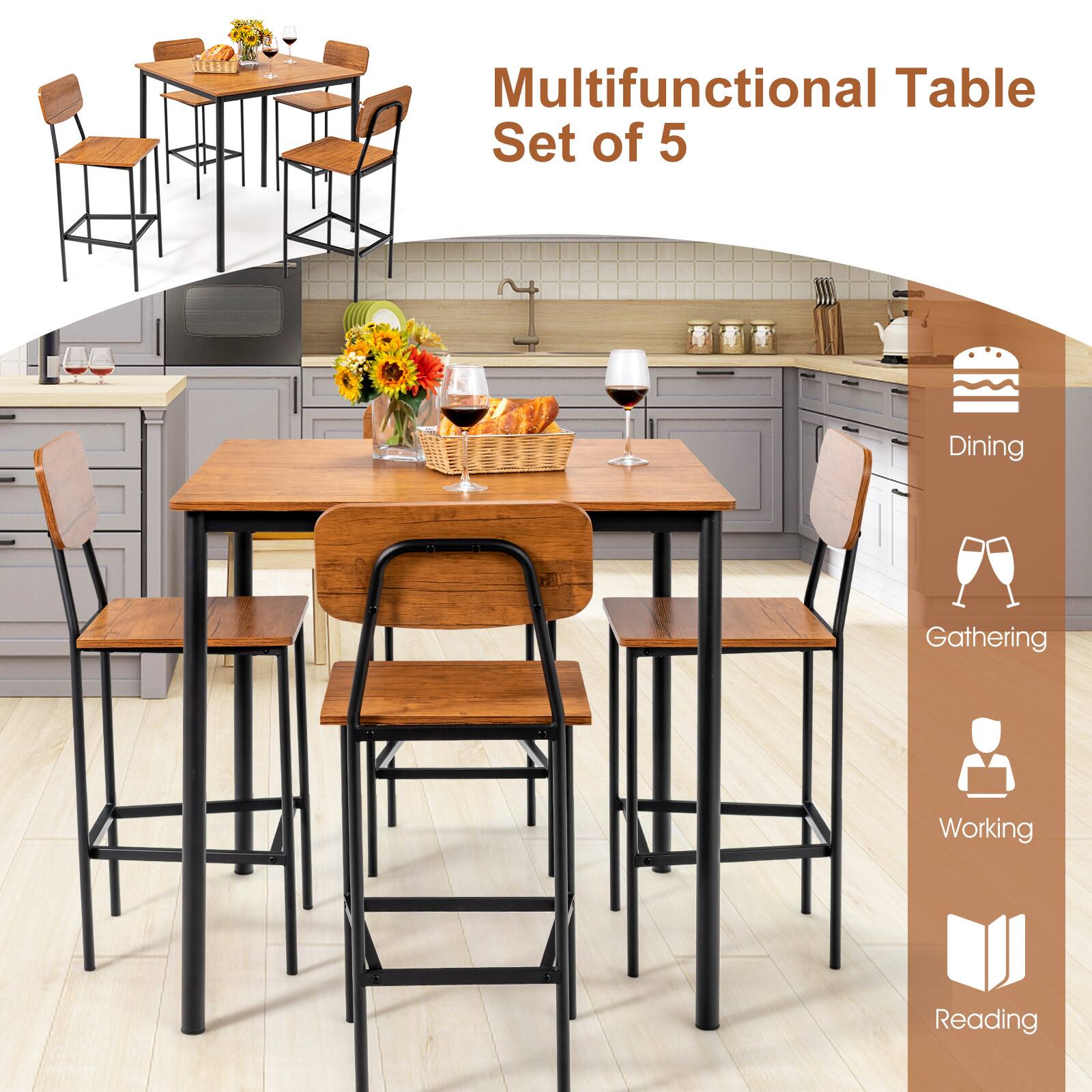 Multifunctional Table Set of 5
Dining
Gathering
Working
Reading