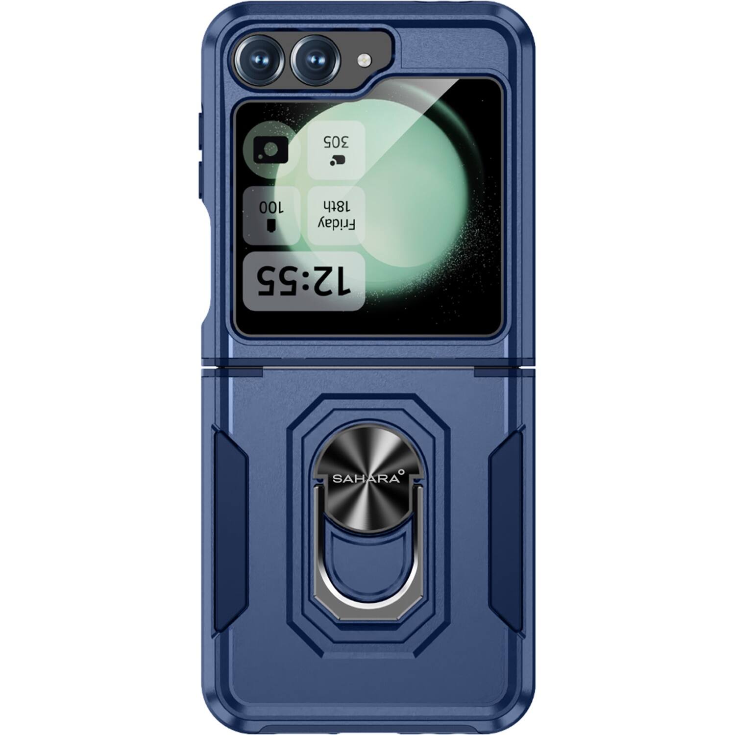 SaharaCase - Raider Series Kickstand Case for Samsung Galaxy Z Flip6 - Desert Blue