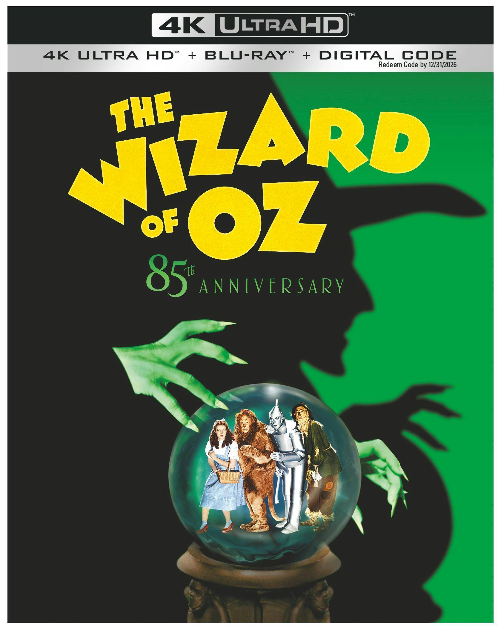 Angle. The Wizard of Oz (85th Anniversary Limited Edition) (Steelbook)  - 4K Blu-Ray.