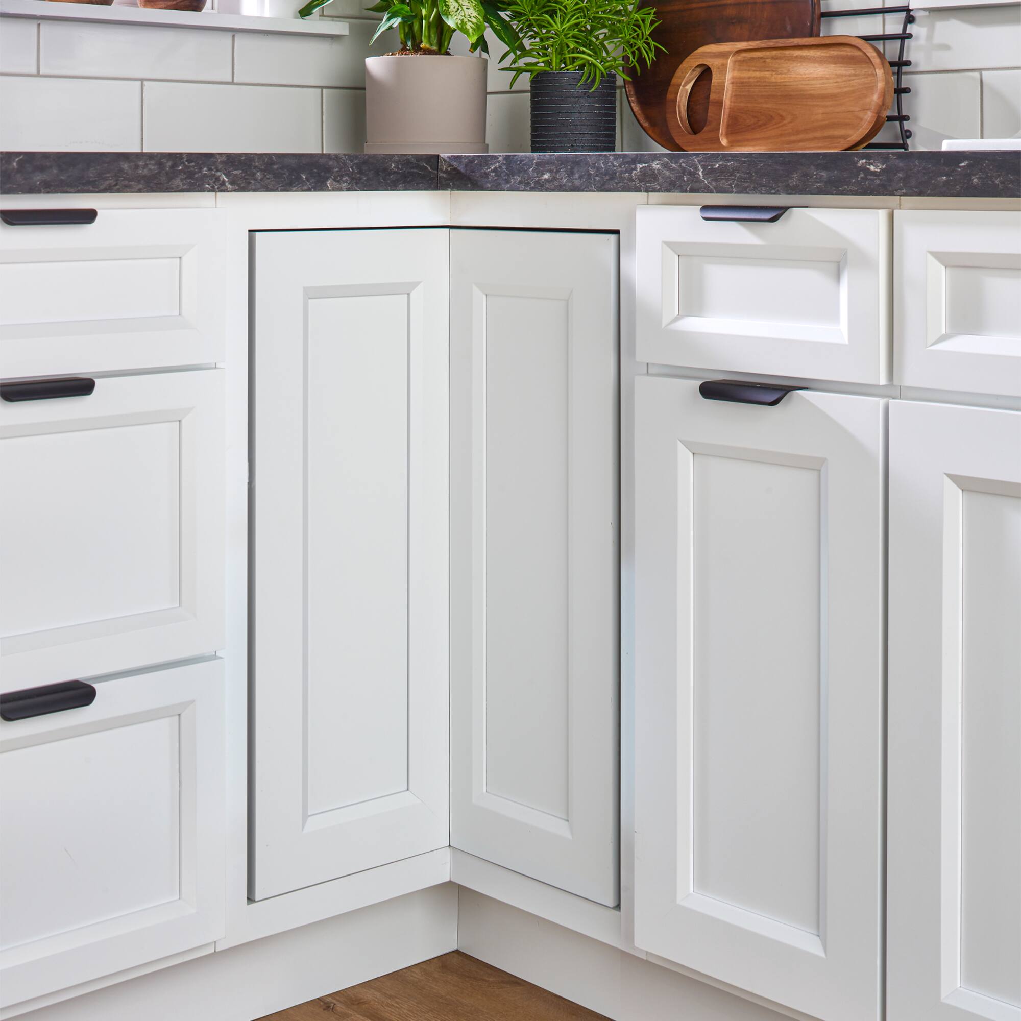 Alt View 7. Rev-A-Shelf - Rev-A-Shelf 24'' Lazy Susan Pie-Cut Polymer Two-Shelf, White, LD-2942-24-11-1 - White.