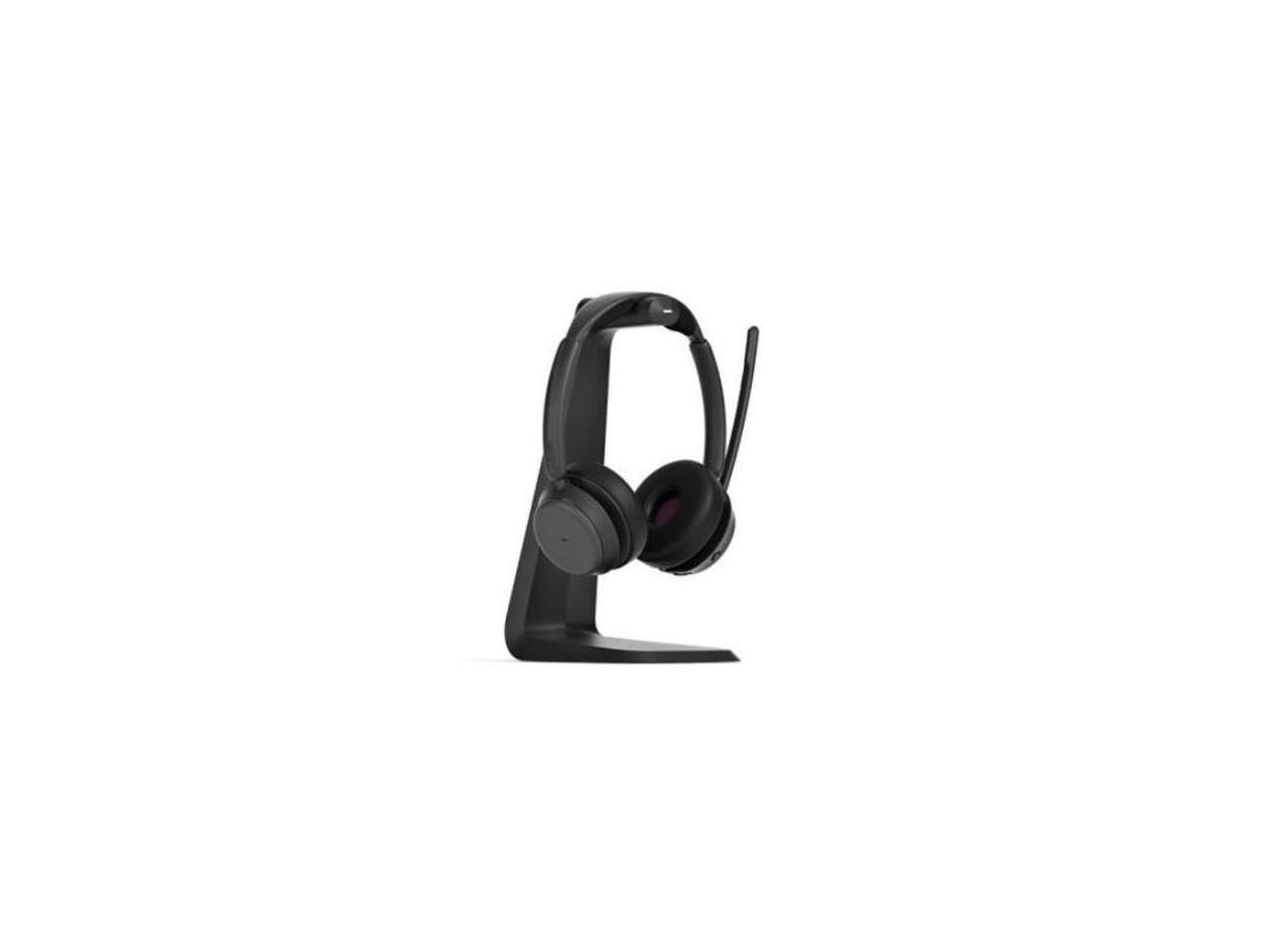 Alt View 7. EPOS - EPOS IMPACT 1061T Headset - Stereo - Wireless - Bluetooth - On-ear - Binaural - Circumaural - Noise Canceling - Black.