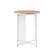 Alt View 31. Walker Edison - Contemporary Metal and Wood Round Side Table - Coastal Oak/White.