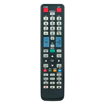 POWER OFF SOURCE N
1 2 3 ABC DEF
4 5 6 GHI JKL
7 8 9 PKS TUV WXY
DEL-- . SYMBOL ENTER
0 12 MUTE 4 + - VOL CH/P .
15 OH LST Magicinto Lite MENU
GUIDE TOOLS 1F 5 INFO
RETURN EXIT -C
ID PC A DVI HDMI DP C D
TTX/MIX MDC Magicinto 44
LOCK AUTO I-II NITSIDUAL