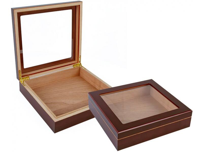 Prestige - Traveler Glasstop Humidor (Cherry) - Cherry Finish price history on PriceWatchPro