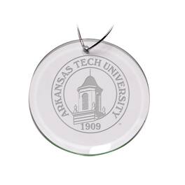 Jardine - Arkansas Tech Team Logo 3'' Round Glass Ornament - Multicolor
