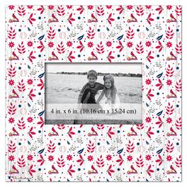 Fan Creations - 10'' x 10'' Floral Pattern Frame - Multicolor