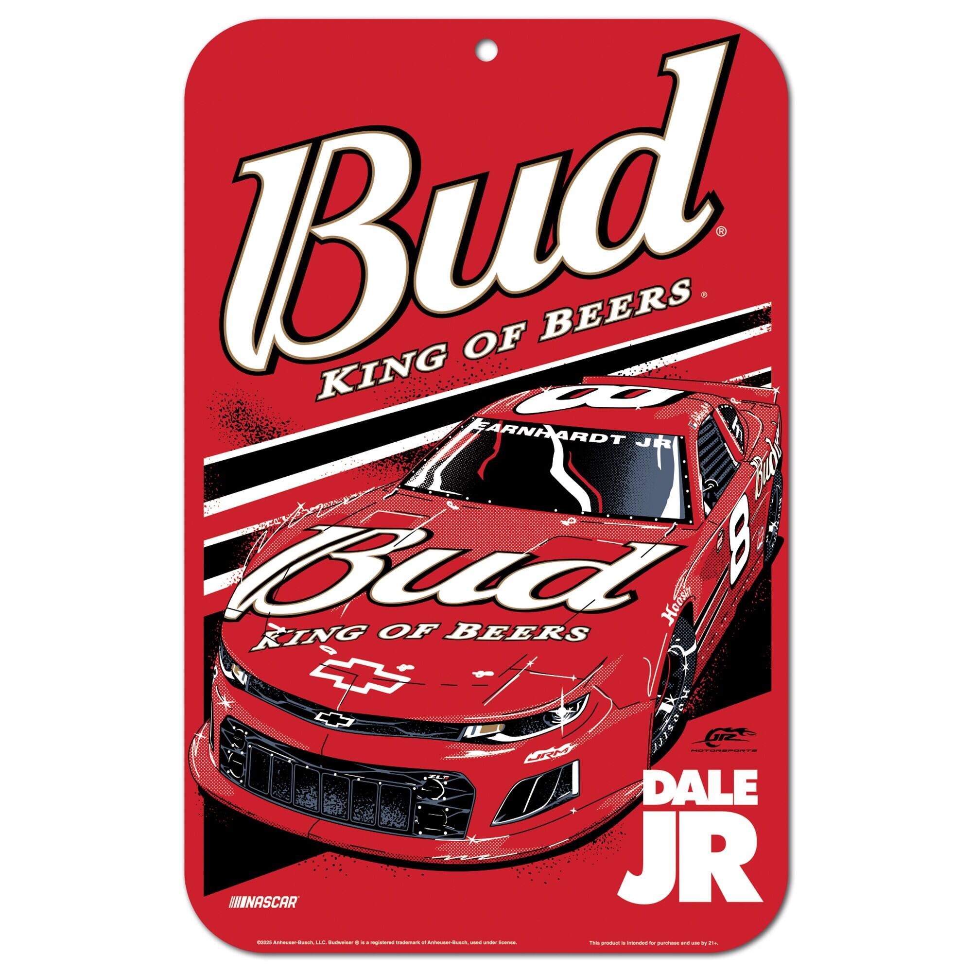 Dale Earnhardt Jr. Budweiser 11" x 17" Indoor/Outdoor Sign
