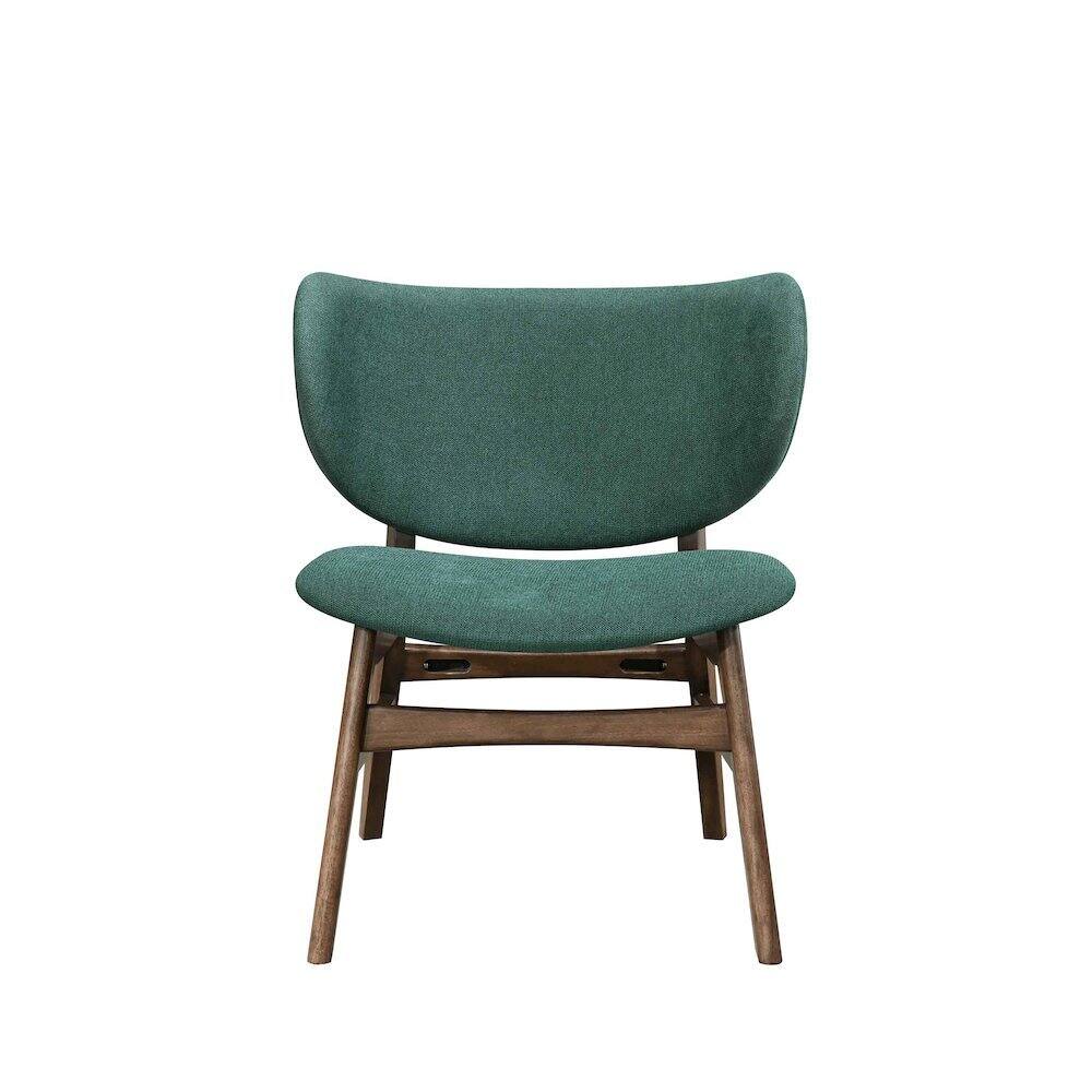 Angle. New Classic Furniture - Adler Upholstered Lounge Chair - Green.