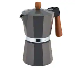 Cilio - Legno Stovetop Espresso Maker, 15-Ounce - Gray
