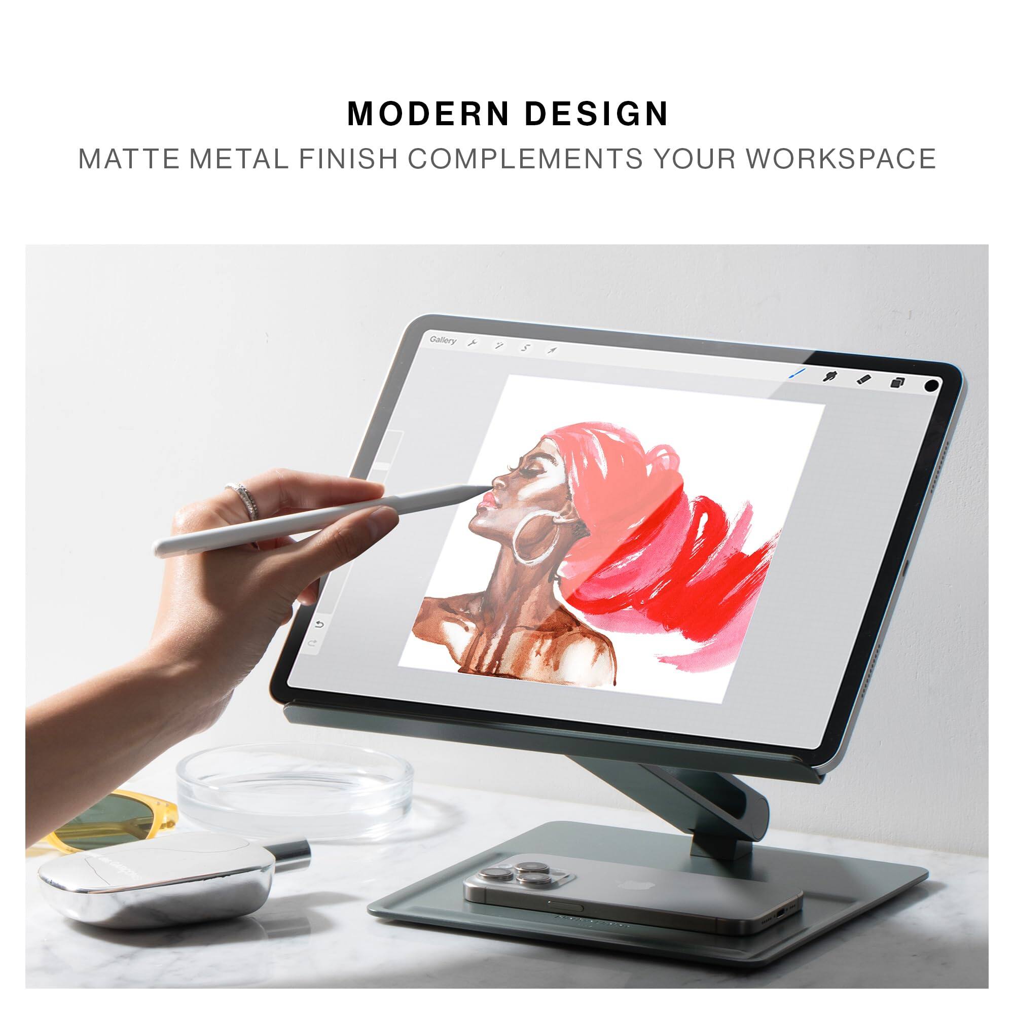 MODERN DESIGN  
MATTE METAL FINISH COMPLEMENTS YOUR WORKSPACE