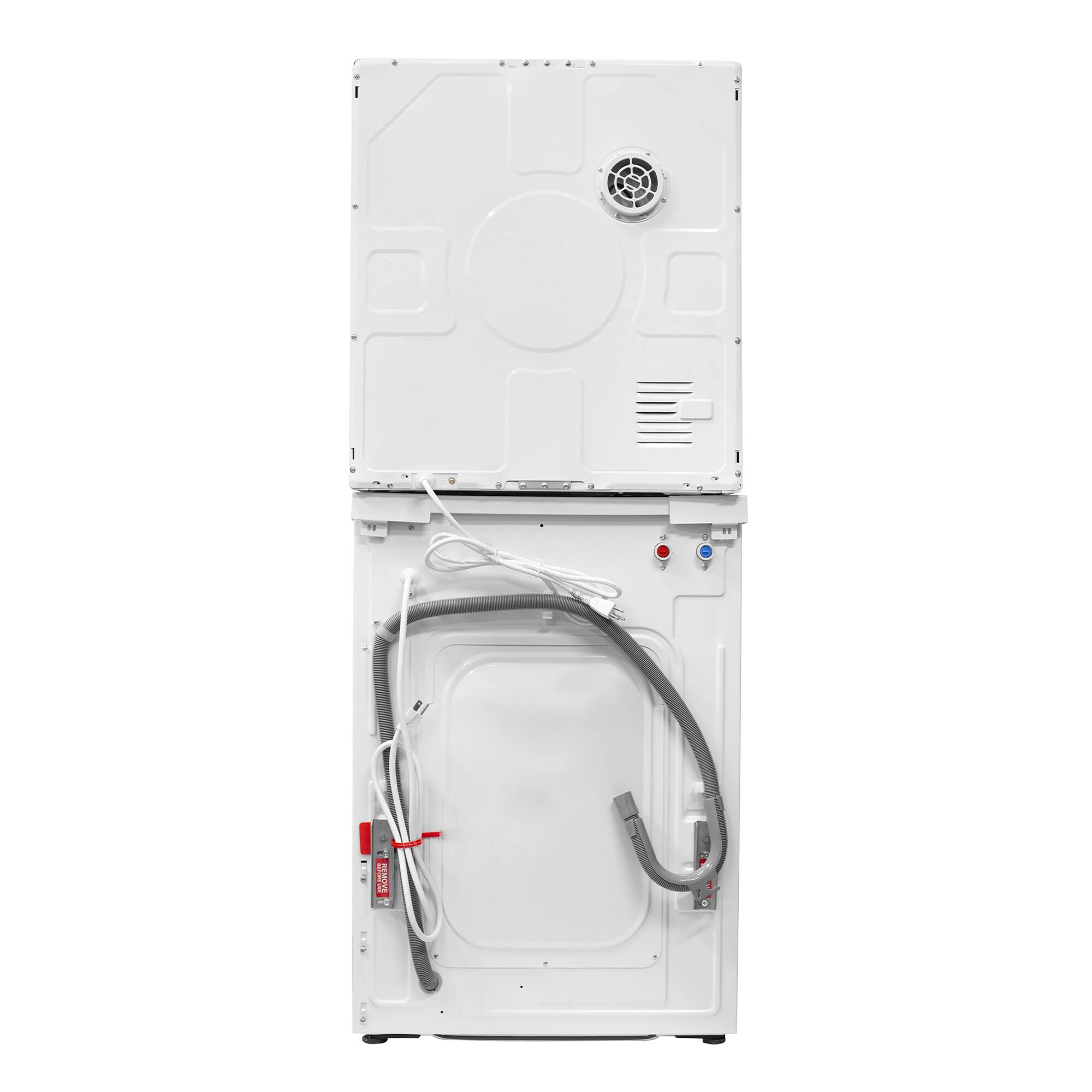 Alt View 9. Equator - Equator ECONOMY PET EW 826 1.6 cu ft. Compact Stackable Washer + ED 850S 3.5 cu ft. Electric Dryer Vented w/Sensor 110 V - White.