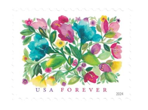 USPS Celebration Blooms Forever 100 Postage Stamps (FOR CELBLOOM100 ...