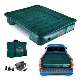 Pittman Outdoors - Lightweight Truck Airbed & Pump for Full-Size Standard Beds, 6' - Green