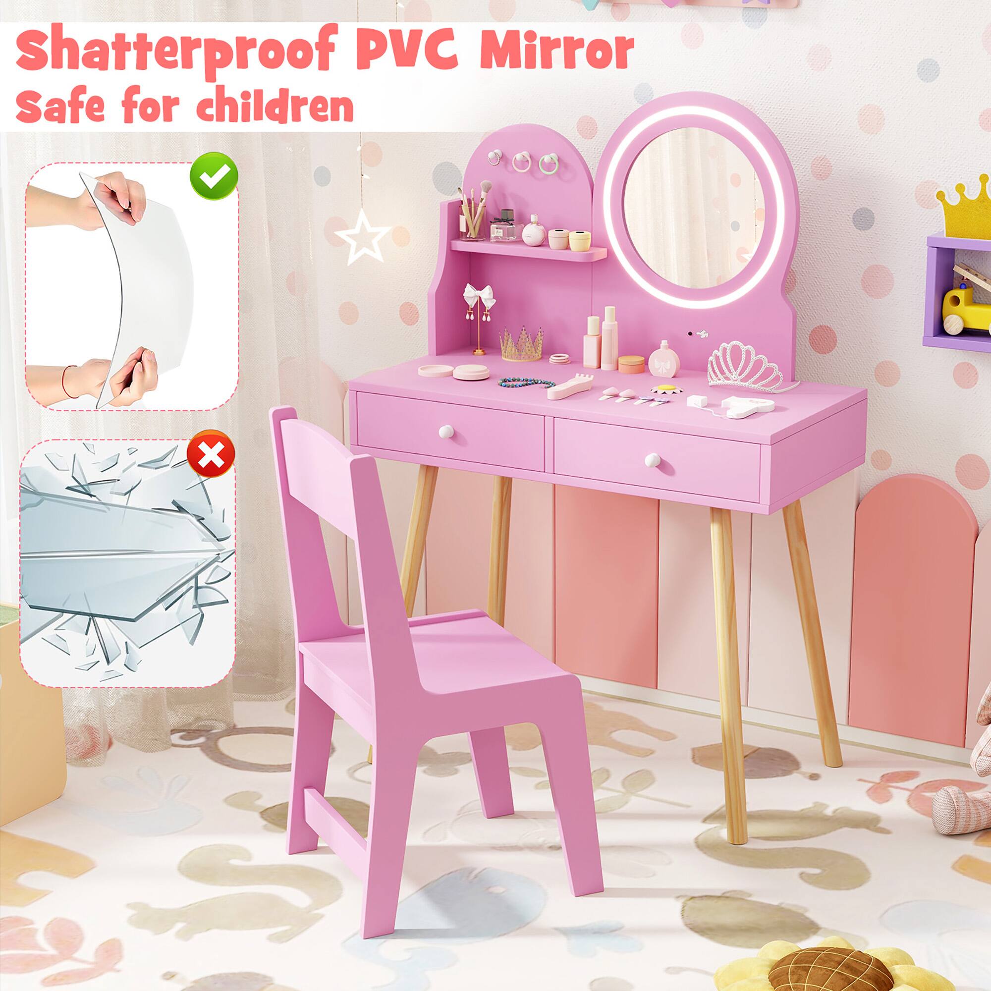 Shatterproof PVC Mirror  
Safe for children