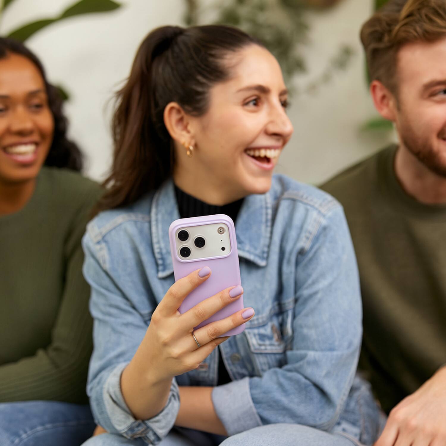 Alt View 3. SaharaCase - Apple iPhone 17 Pro Max Silicone Case | Compatible with Magsafe | Smooth Finish | Venture Series - Purple Orchid.