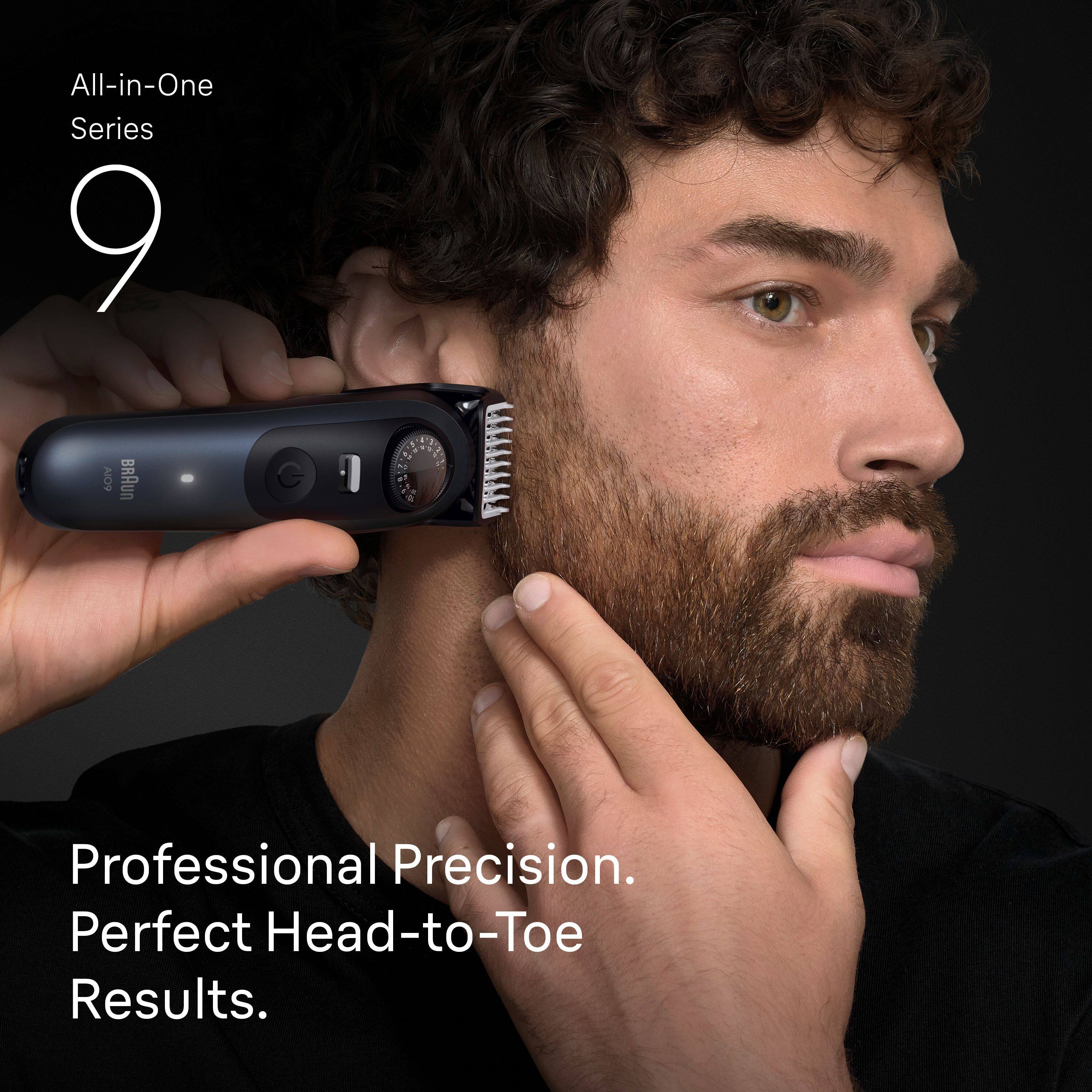 All-in-One Series 9  
BRAUN G 9  
Professional Precision.  
Perfect Head-to-Toe Results.