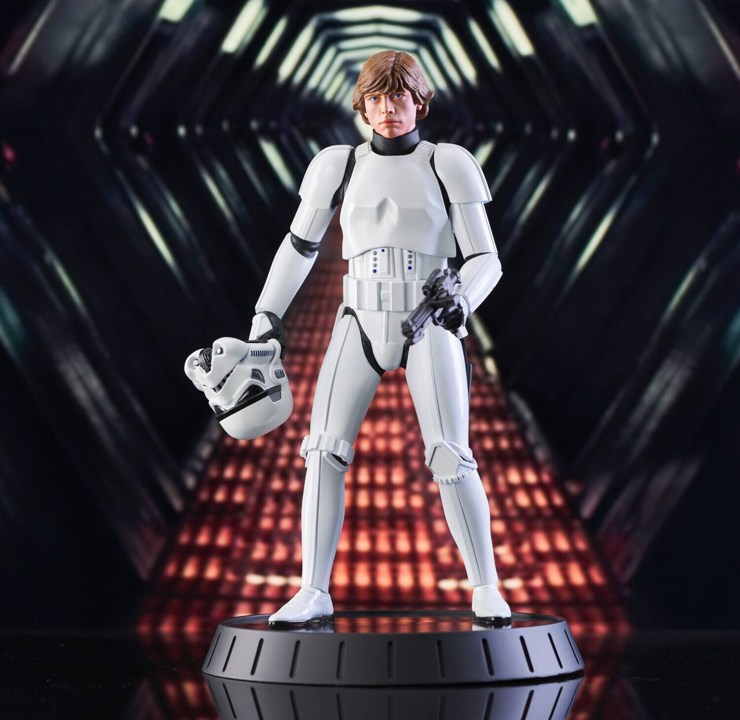 Alt View 3. Diamond Select Toys - Star Wars: ANH - Milestones - Stormtrooper Luke Statue   - Collectibles - Multicolor.