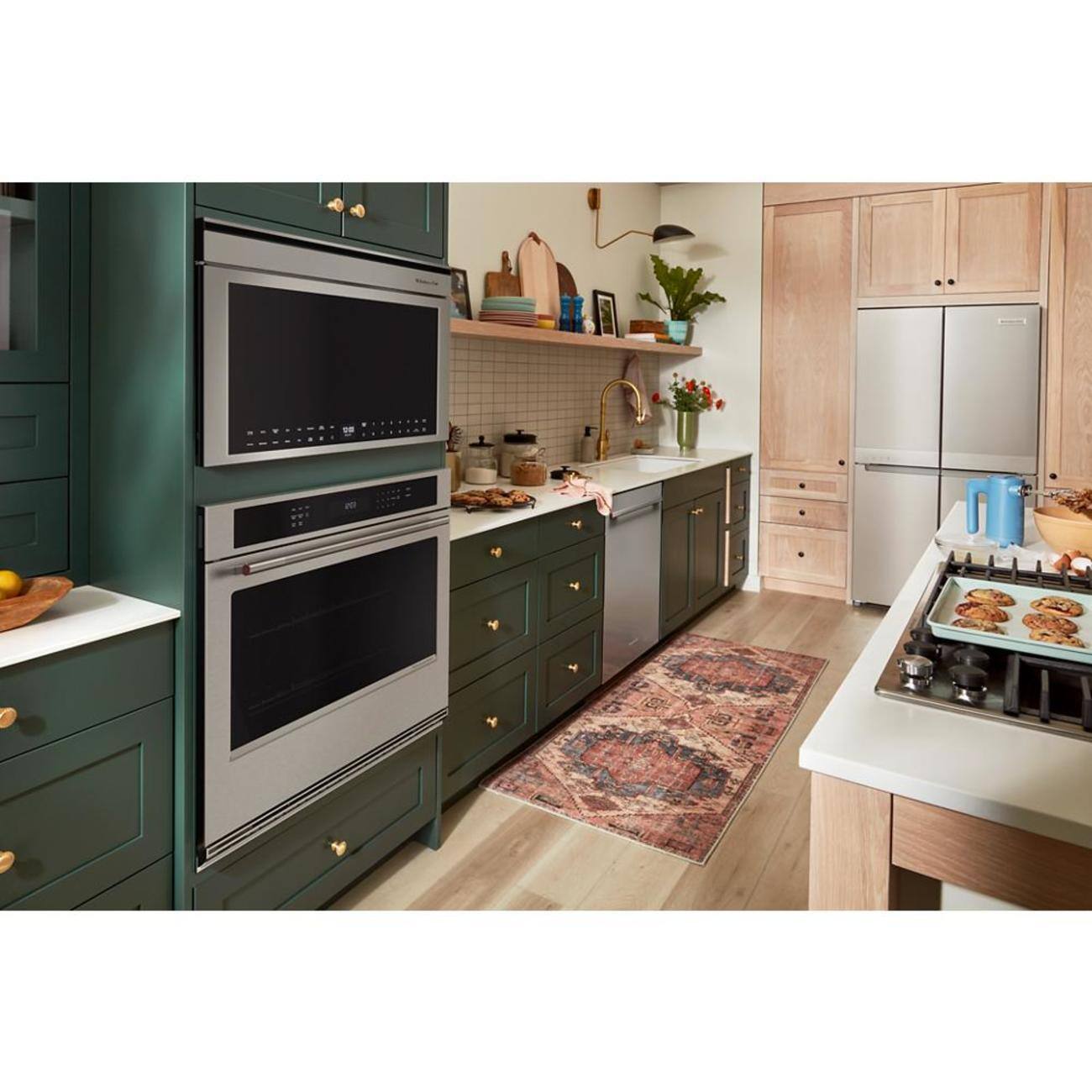Alt View 6. KitchenAid - KitchenAid - Built-In More-in-One Convection Microwave Oven - PrintShield Stainless.