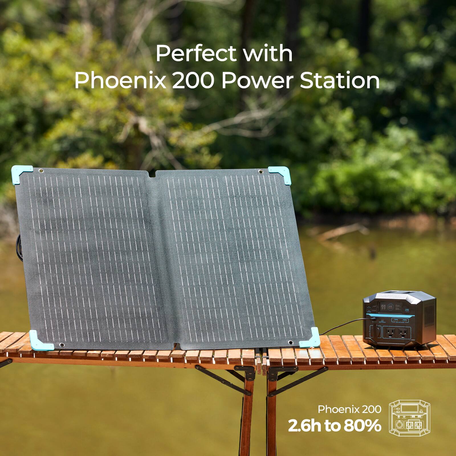 Perfect with Phoenix 200 Power Station: 2.6h to 80%