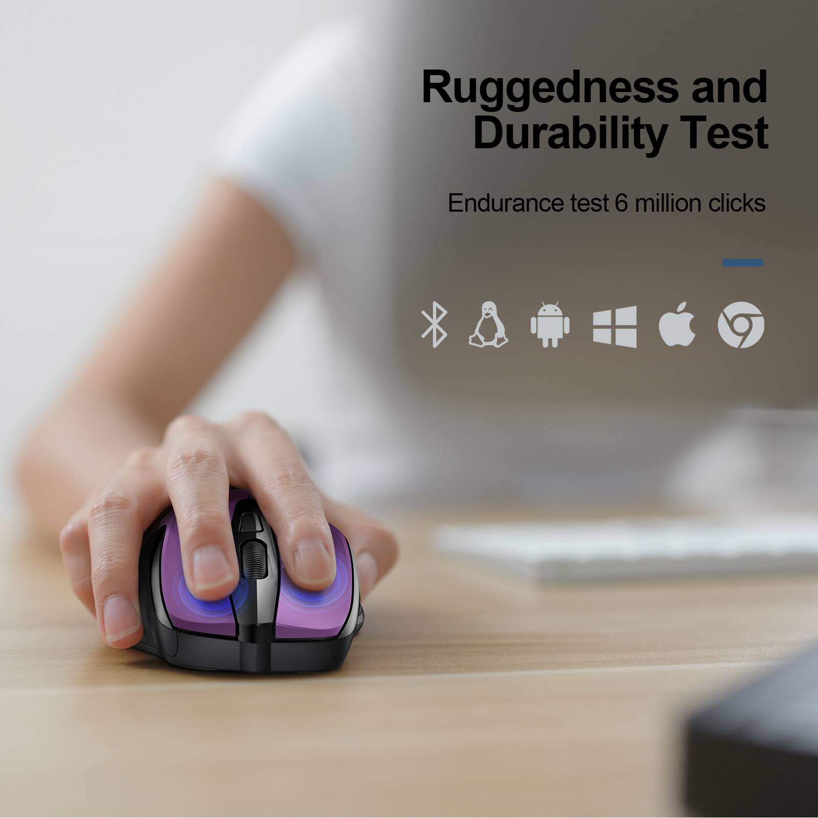 Ruggedness and Durability Test  
Endurance test 6 million clicks