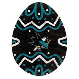 Fan Creations - San Jose Sharks 12" Easter Egg Cutout Sign - Multicolor