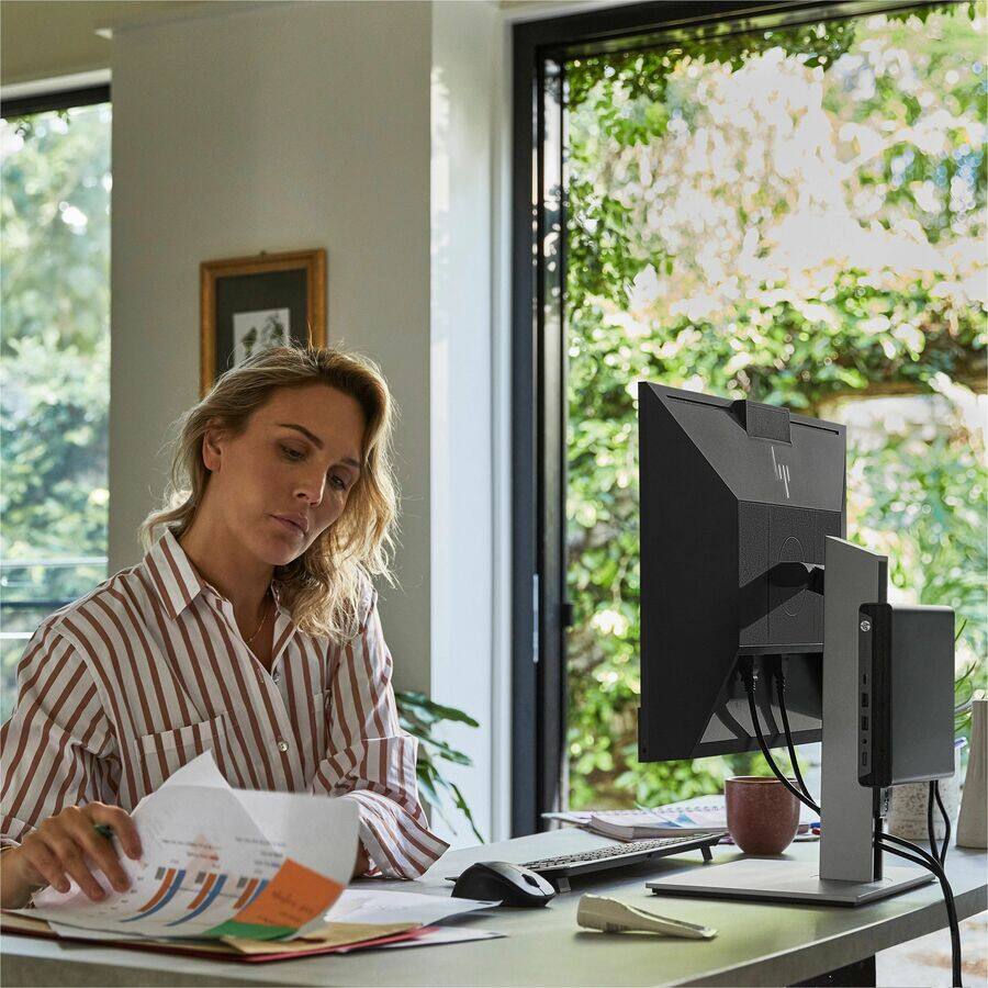 Alt View 4. HP - HP Elite Mini 800 G9 Desktop Computer - Intel Core i5 12th Gen i5-12500T - vPro Technology - 16 GB - 256 GB SSD - Mini - Unknown.