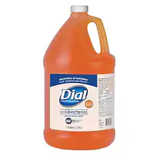 Kills 99.9% of bacteria in 10 seconds on skin when used as directed.
Dial Professional Gold
Antibacterial Liquid Hand Soap
NSE E2
1 Gallon (3.78 L)