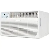 Keystone - 8,000 BTU 350 Sq. Ft. Through-the-Wall Air Conditioner with 4,200 BTU Supplemental Heat Capability - White - Front_Zoom